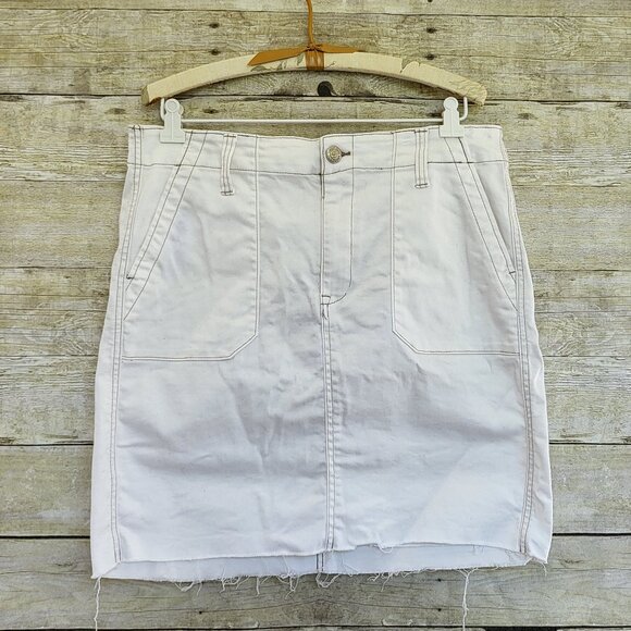 Never Worn Seven7 Utility Skirt Size 10 - White - Picture 1 of 10